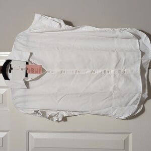 Quince Women's Vintage Wash Tencel Camp Shirt in Ivory